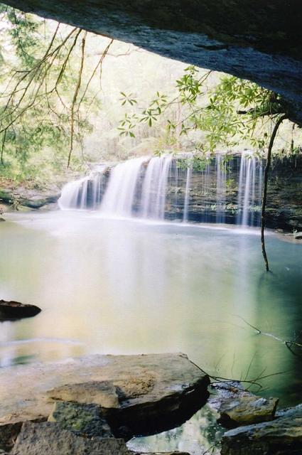 Princess Falls just off Sheltowee Trace trail by 200ft