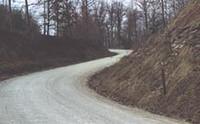 There is only about 2 miles of this gravel forest road until the single track starts again.