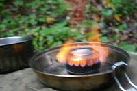 Pepsi Can Alcohol stove in action