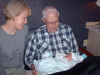Aunt Paulita, Great Grandpa John Murphy & little Fos!
